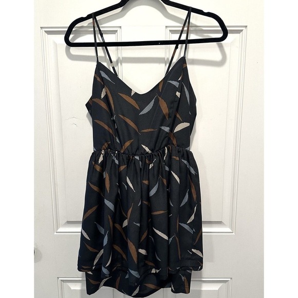 Anthropologie Greylin Womens Mini Dress Medium Strap Back Zip Cut Out Summer - Picture 1 of 5